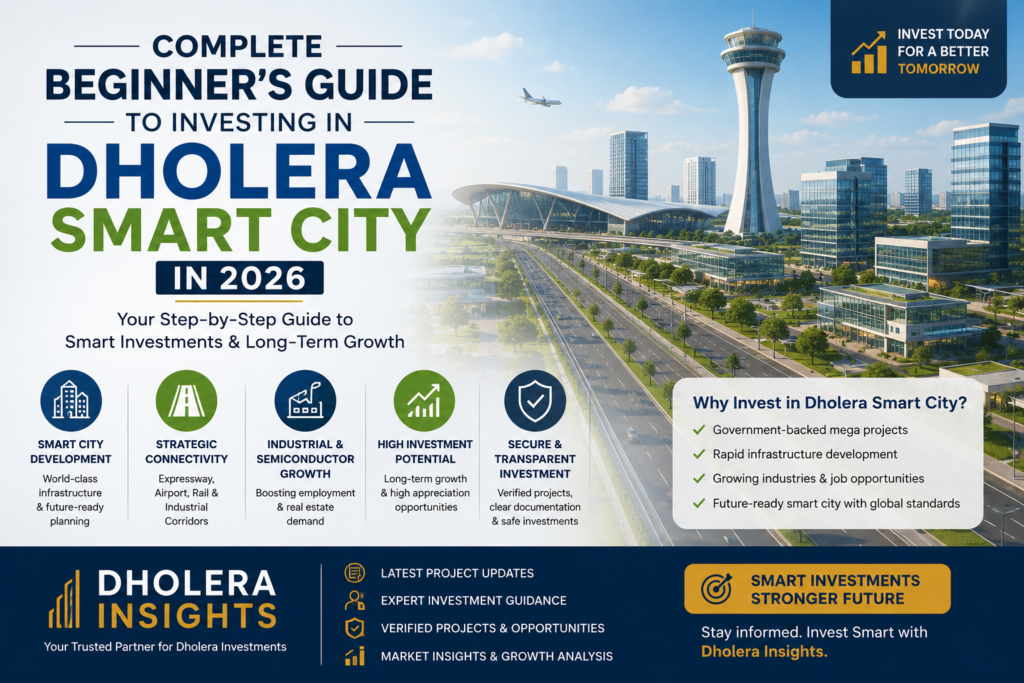 Complete Dholera Investment Guide for beginners investing in Dholera Smart City in 2026