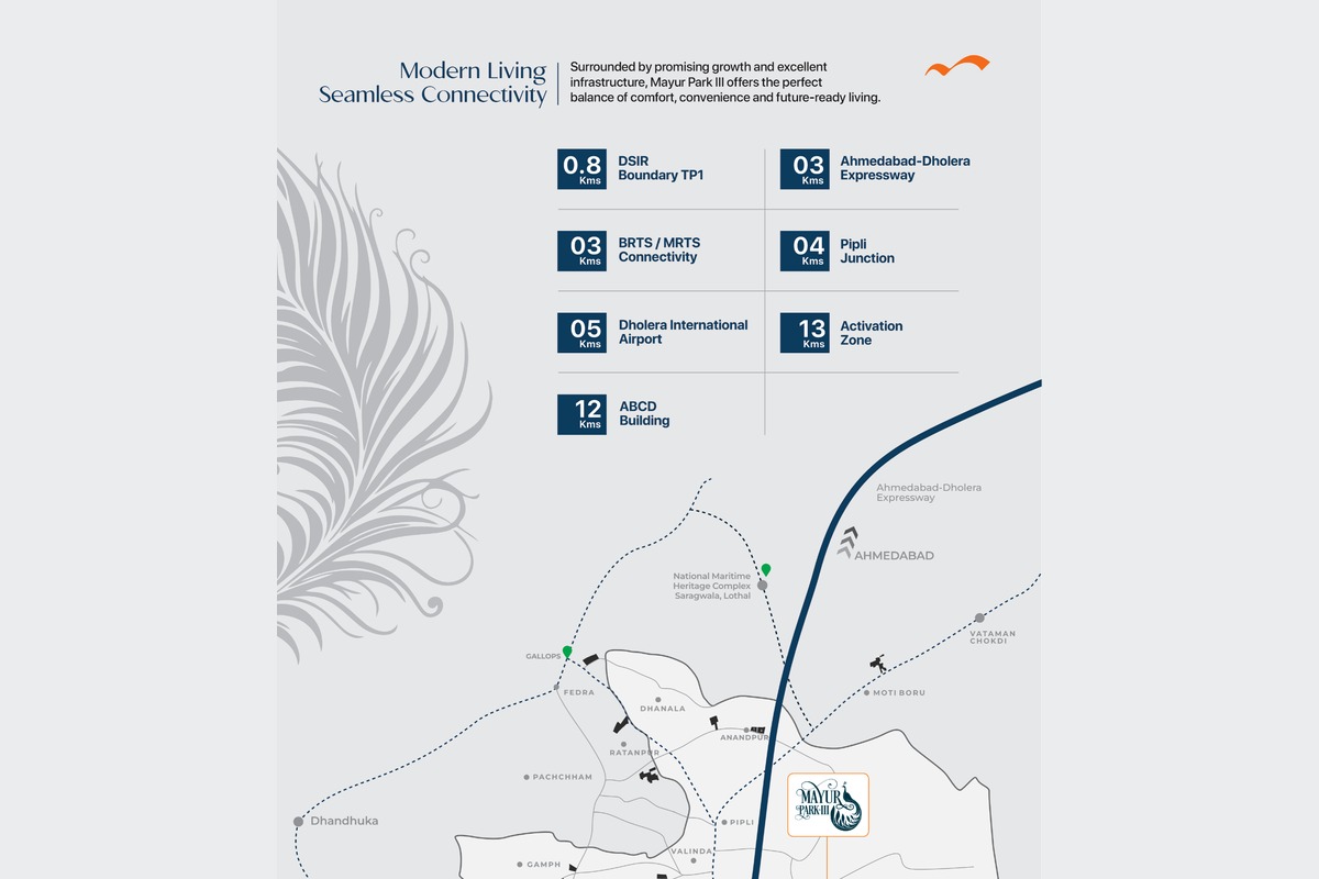 mayur-park-iii-dholera-connectivity-map