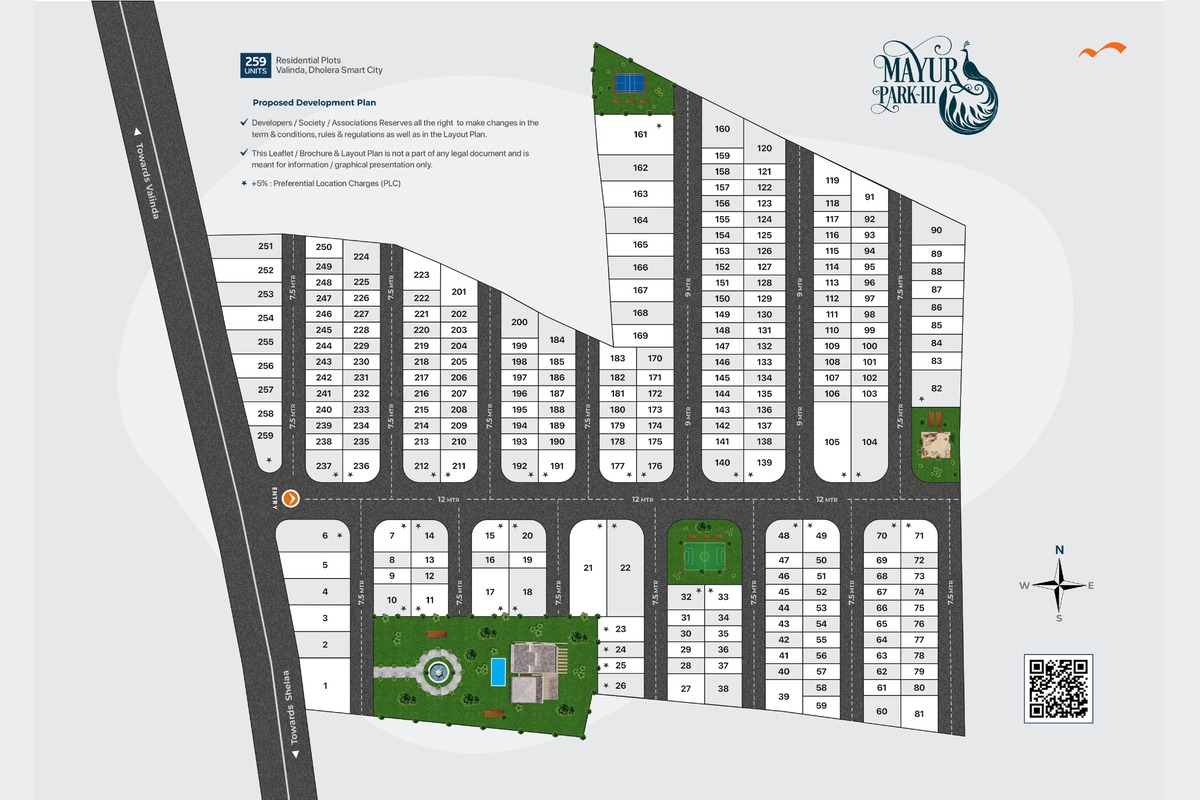 mayur-park-iii-dholera-master-layout-plan