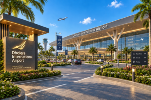 Dholera Smart City Plots – Airport Connectivity Dholera International Airport connectivity for Dholera Smart City plots